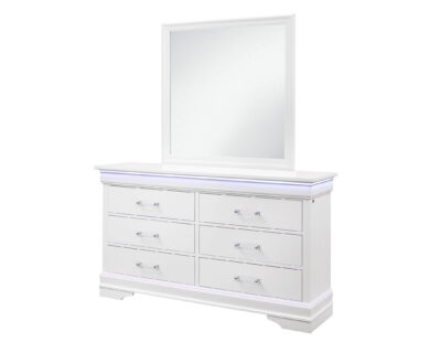 Vivienne White LED Dresser