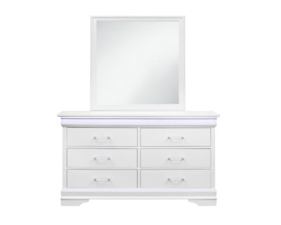 Vivienne White LED Bedroom Set