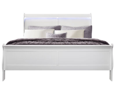 Vivienne White LED Bed