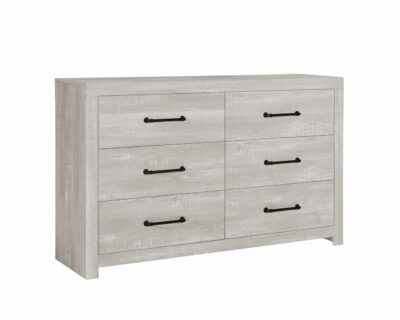 Genevieve White Wash Dresser