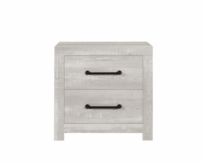 Genevieve White Wash Nightstand