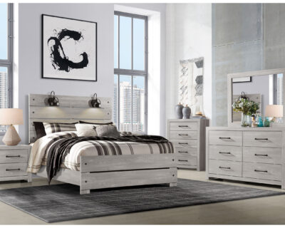 Genevieve White Wash Dresser