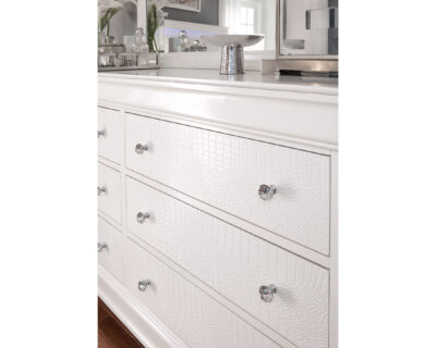 Serenity Metallic White Dresser