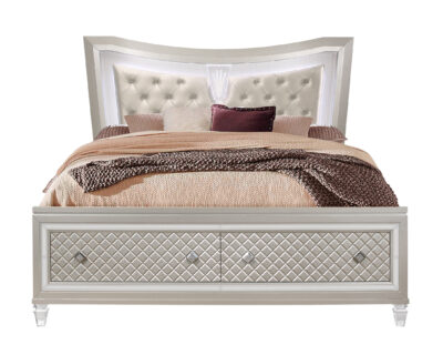 Champagne Luxury Bed w LED
