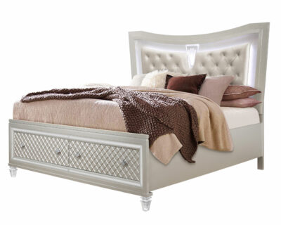Champagne Luxury Bed w LED
