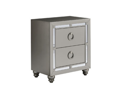 Celestia Silver Nightstand